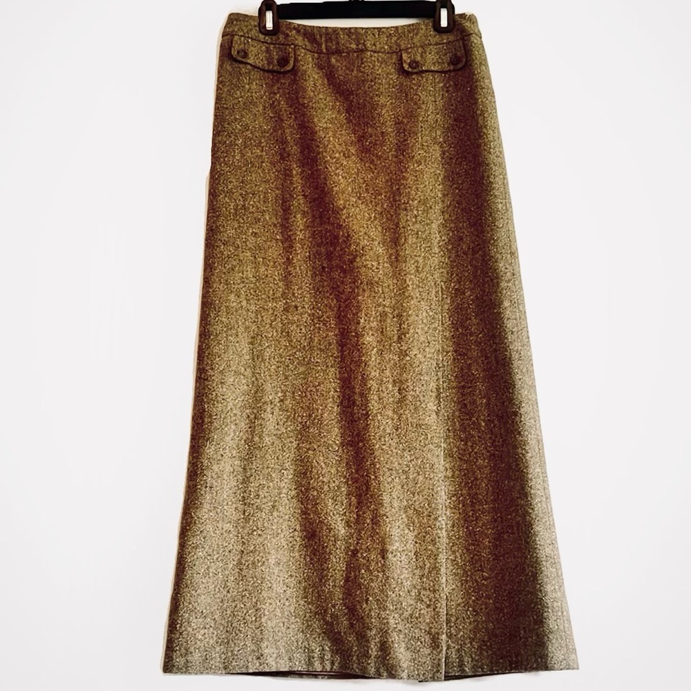 Obus Brown Maxi Pencil Skirt for Work
